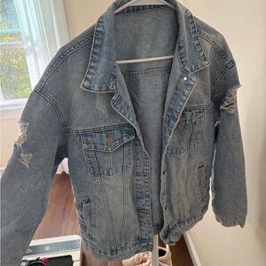 Distressed Denim Jacket